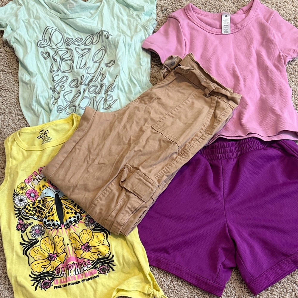 Old Navy Kids Short Sleeve Tees - Pink and Yellow